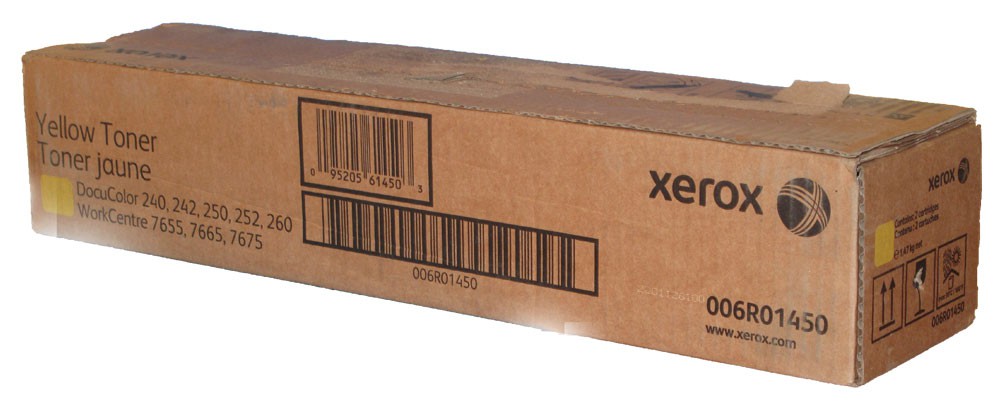 Тонер-картридж XEROX DC 240/250/242/252/ WC 7655/7665 желтый набор из 2 картриджей