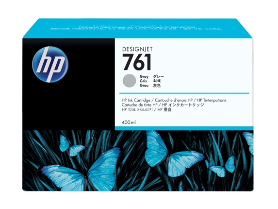 Чернильный картридж HP 761 Designjet-T7100, 400 мл, серый