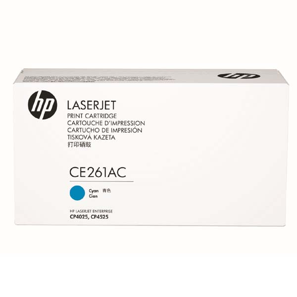 Тонер-картридж HP Color LaserJet CE261A Contract Cyan (голубой) (для LaserJet-CP4025/CP4525), 11 000 стр.