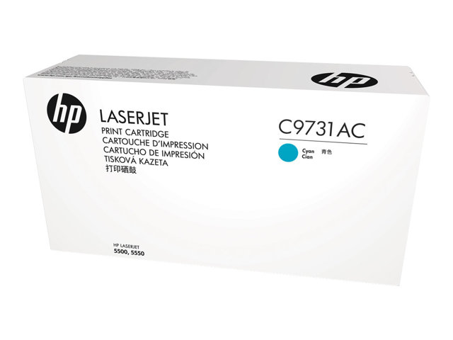 Тонер-картридж HP C9731AC Cyn Contr LJ (голубой) (для LaserJet-5500/5550), 13 000 стр.