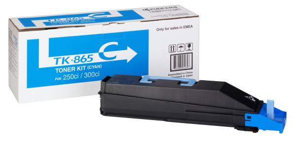 Тонер-картридж Mita Kyocera TASKalfa250ci/300ci type TK865 Cyan, 12000 стр.