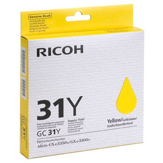 Чернильный картридж Ricoh GC-31Y (желтый, 1750стр.)