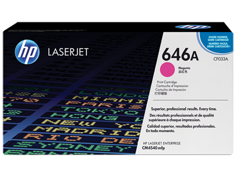 Тонер-картридж HP Color LaserJet CF033A для CM4540 MFP, пурпурный, 12500 стр.
