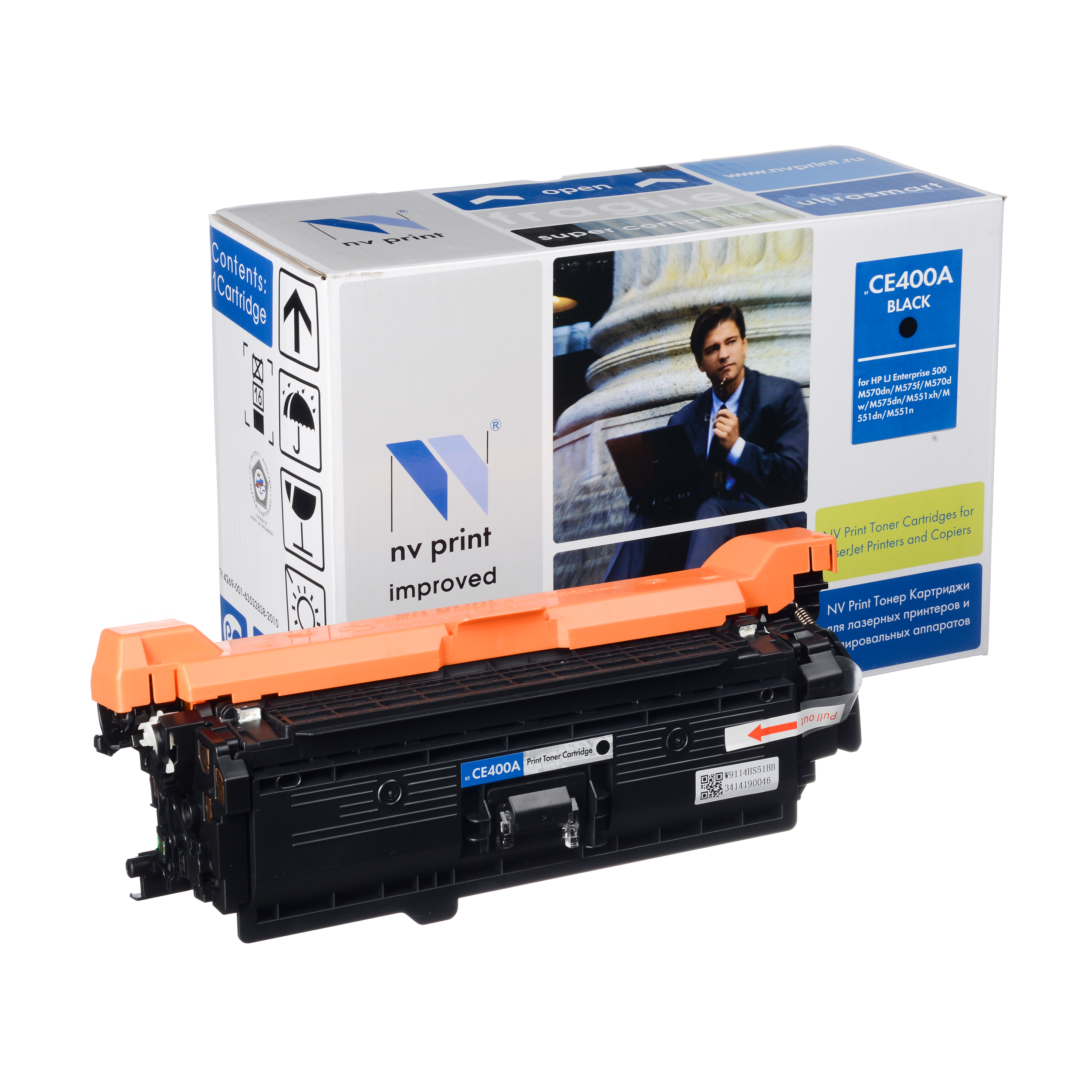 Картридж NVP совместимый HP CE400A BLACK для CLJ Color M551 (5000k)