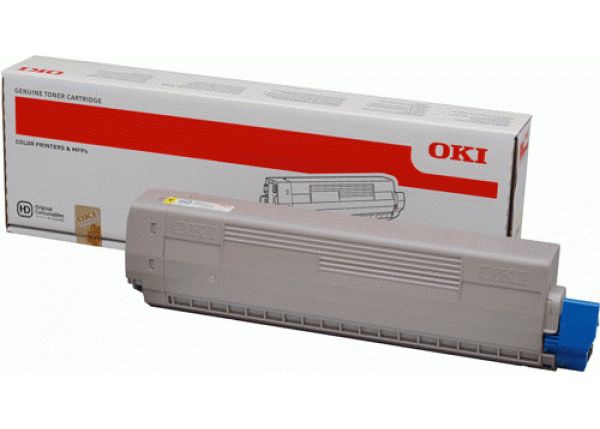Тонер-картридж OKI C301, Yellow, 1500стр.