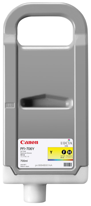 Чернильный картридж Canon PFI-706 Y, iPF 8400/9400, Yellow