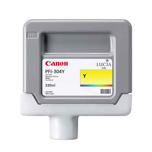 Чернильный картридж Canon PFI-304 Y, iPF8300/8300S, желтый