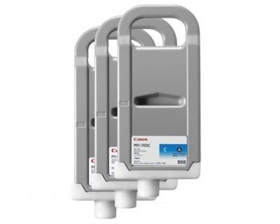 Набор чернильных картриджей Canon PFI-703C (3 штуки) для iPF810, iPF815, iPF820, iPF825