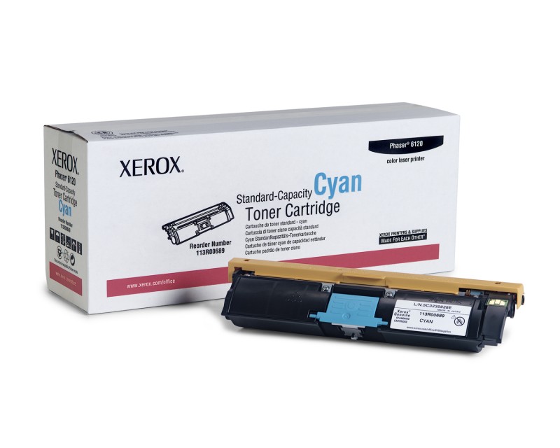 Тонер-картридж Xerox Phaser 6120/6115MFP Cyan, 1500стр.