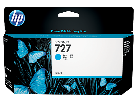 Чернильный картридж HP №727 DesignJet T920/T1500, голубой, 130 мл