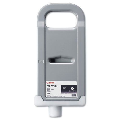 Чернильный картридж Canon PFI-703BK, iPF810/iPF815/iPF820/iPF825, черный, 700 мл
