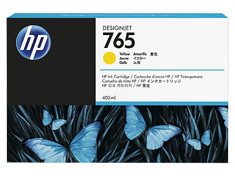 Чернильный картридж HP 765 Yellow (желтый), 400мл.