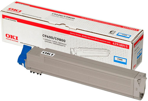 Тонер-картридж Oki C9600/C9800 Cyan, 15000 стр.