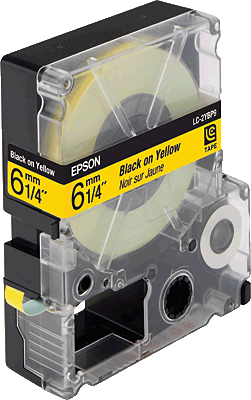Термотрансферная лента Epson LC-2YBP9 пастельная (лента-желтая, текст-черный, 6мм, 9м)