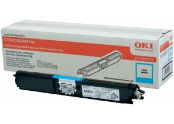 Tонер-картридж OKI C110/130/MC160 голубой, 2500стр.