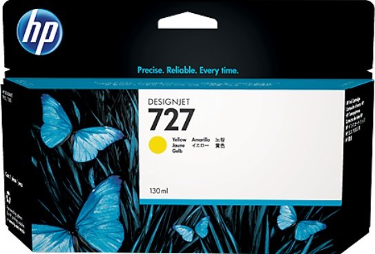 Чернильный картридж HP №727 DesignJet T920/T1500, желтый, 130 мл