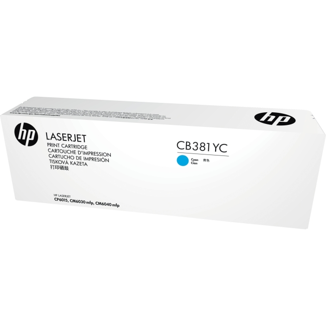 Тонер-картридж HP Cyan Contractual LJ (голубой) (для LaserJet-CP6015/CM6030/CM6040), 25000стр.