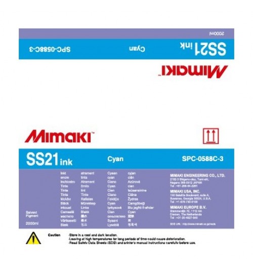 Сольвентные чернила Mimaki SPC-0588C-3, Cyan, 2000ml