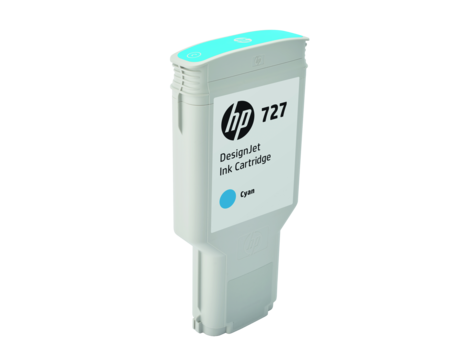 Чернильный картридж HP 727 Cyan (голубой, 300мл.)