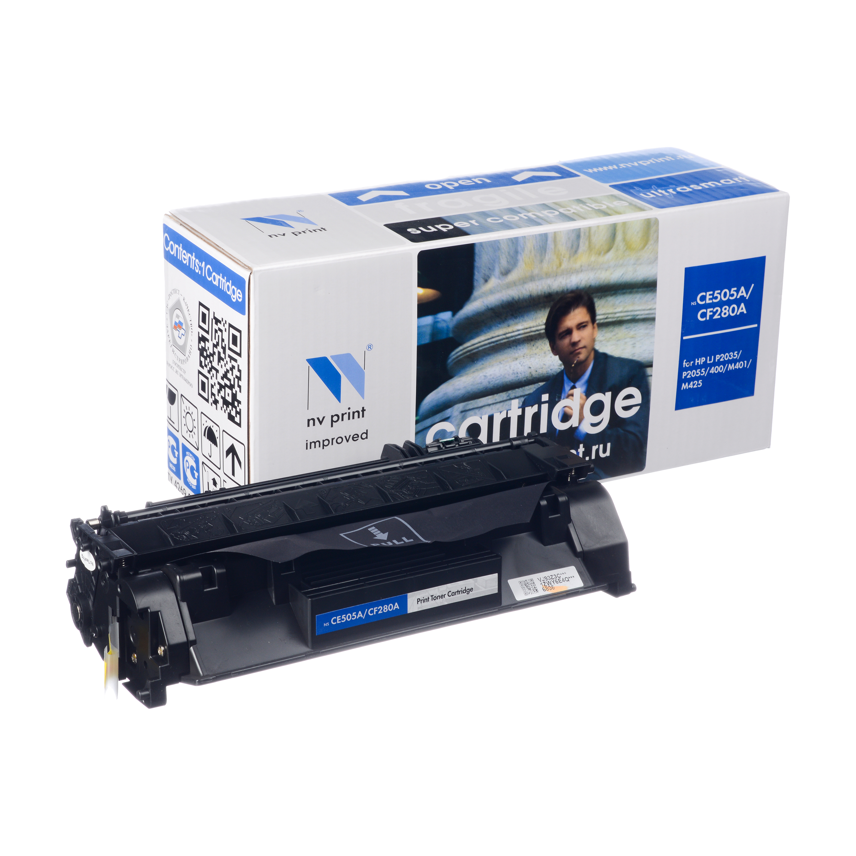 Картридж NVP совместимый HP CE505A/CF280A для LJ P2035/P2055 (2700k)