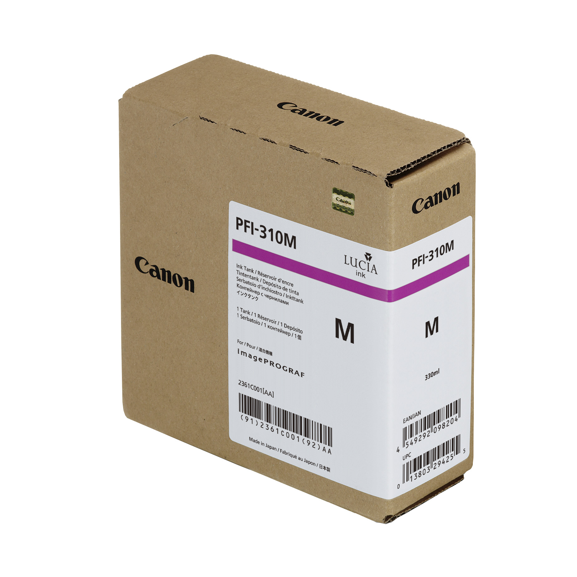 Чернильный картридж Canon PFI-310M (голубой, 330мл)
