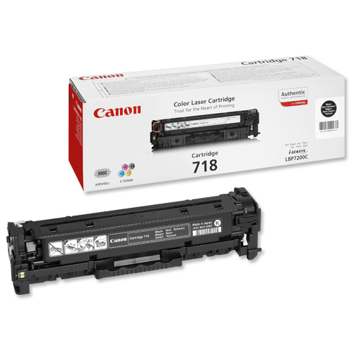 Тонер-картридж Canon 718 Black (черный) для i-SENSYS LBP7200Cdn/LBP7680Cx и MF8330Cdn/MF8550Cdn