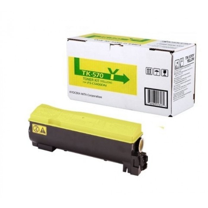 Тонер-картридж Kyocera TK-570 Yellow, для FS-C5400DN, 12000 стр.