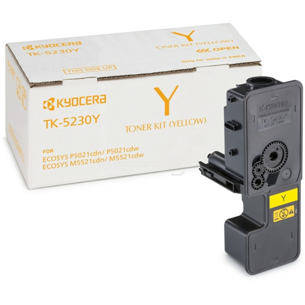 Тонер-картридж Kyocera TK-5230Y Yellow (желтый) для P-5021cdn/cdw/M-5521cdn/cdw