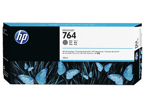 Чернильный картридж HP 764 Grey (серый, 300 мл.)