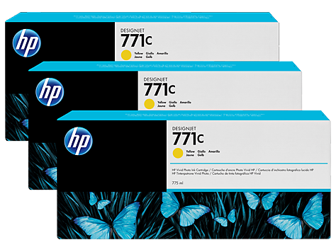 Чернильный картридж HP №771 DesignJet Z6200, желтый, тройная упаковка, 775 мл