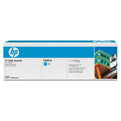 Тонер-картридж HP 381A, CLJCM6040/CM6030/ CP6015 Cyan 21000 стр.