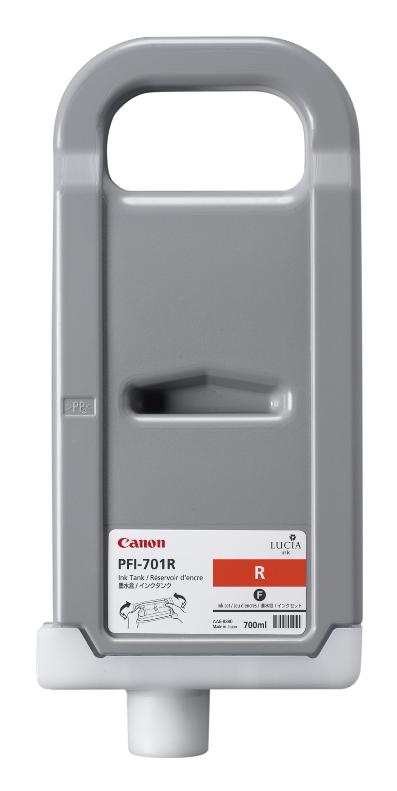 Чернильный картридж Canon PFI-701R, iPF8000S/8100/9000S/9100, красный, 700 ml