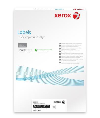 Наклейки Xerox Colotech Labels  А4:1,(210х297 мм) 100 листов