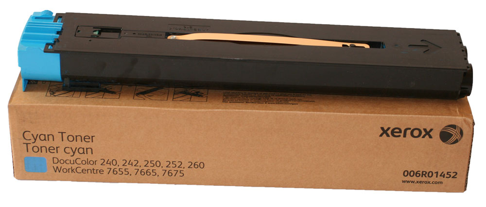 Тонер-картридж голубой XEROX DC 240/250/242/252/260 (2 тубы)