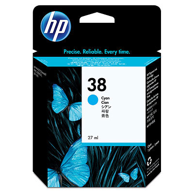 Чернильный картридж HP PhotoSmart Pro B8850/ B9180, #38 Cyan, 27ml