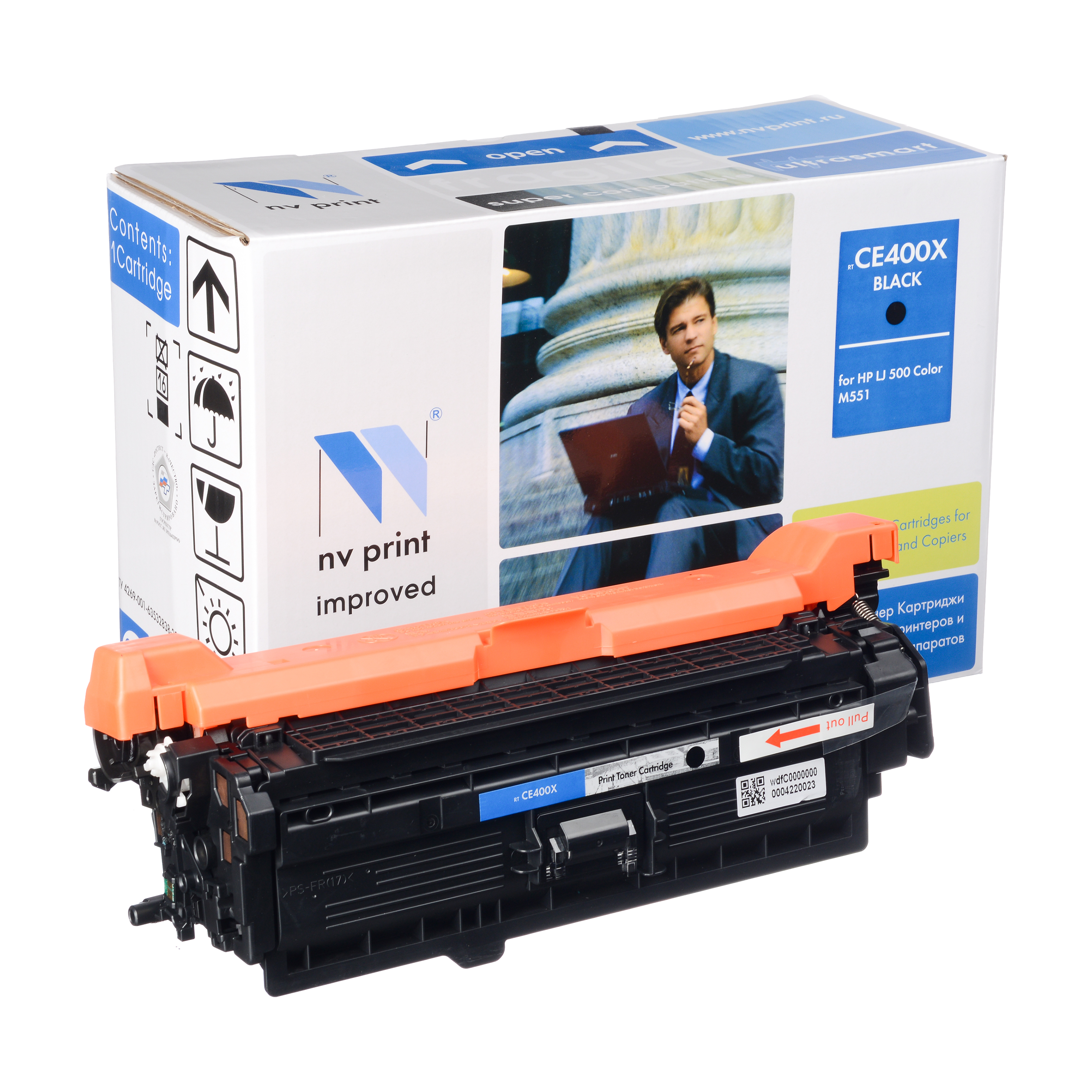 Картридж NVP совместимый HP CE400X  BLACK для CLJ Color M551 (11000k)