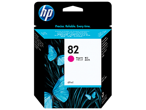 Чернильный картридж HP 82 Magenta (пурпурный), для HP DesignJet 500/800, 69мл.
