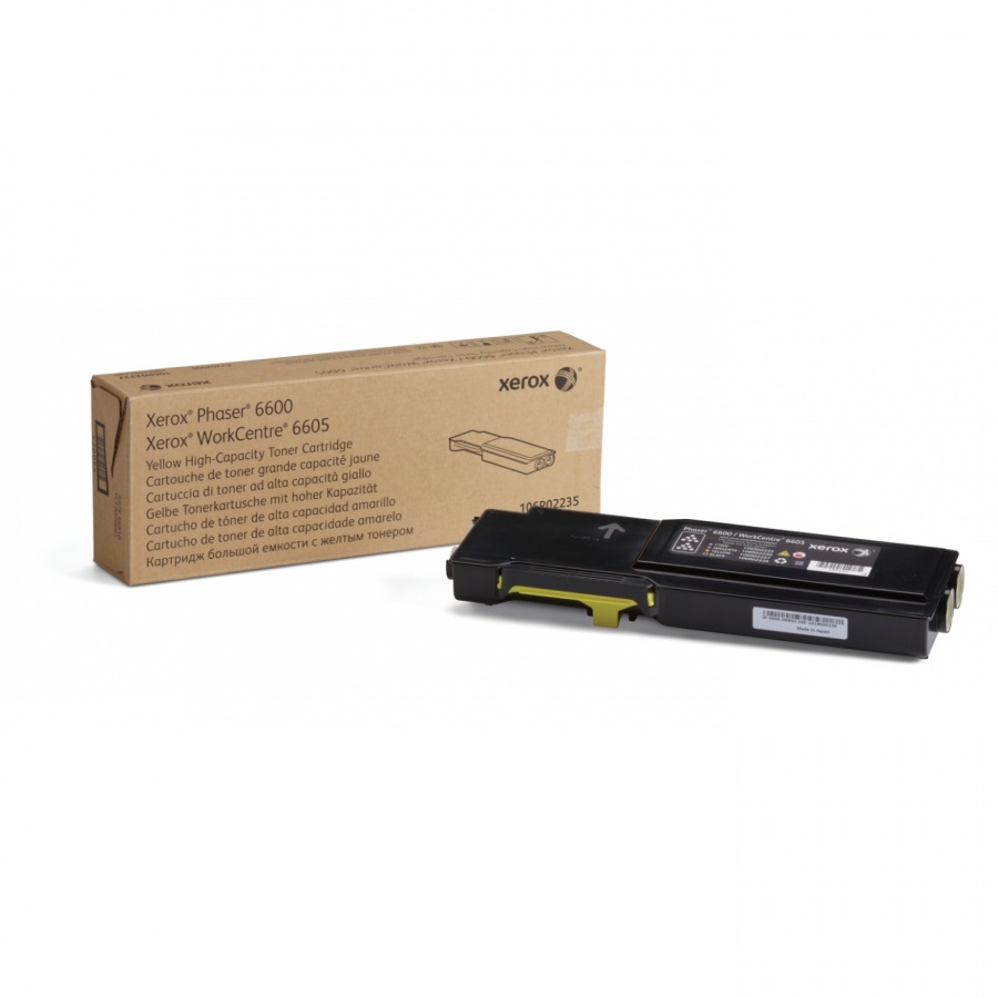 Тонер-картридж Xerox Phaser 6600/ WC6605 Yellow, 6000стр.