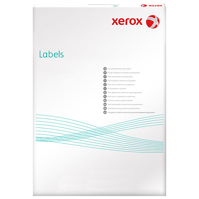 Наклейки Xerox Colotech Laser Gloss, A4:1, 100 листов