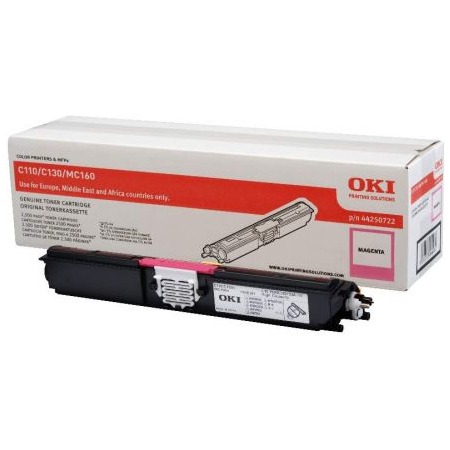Tонер-картридж OKI C110/130/MC160 пурпурный, 2500стр.