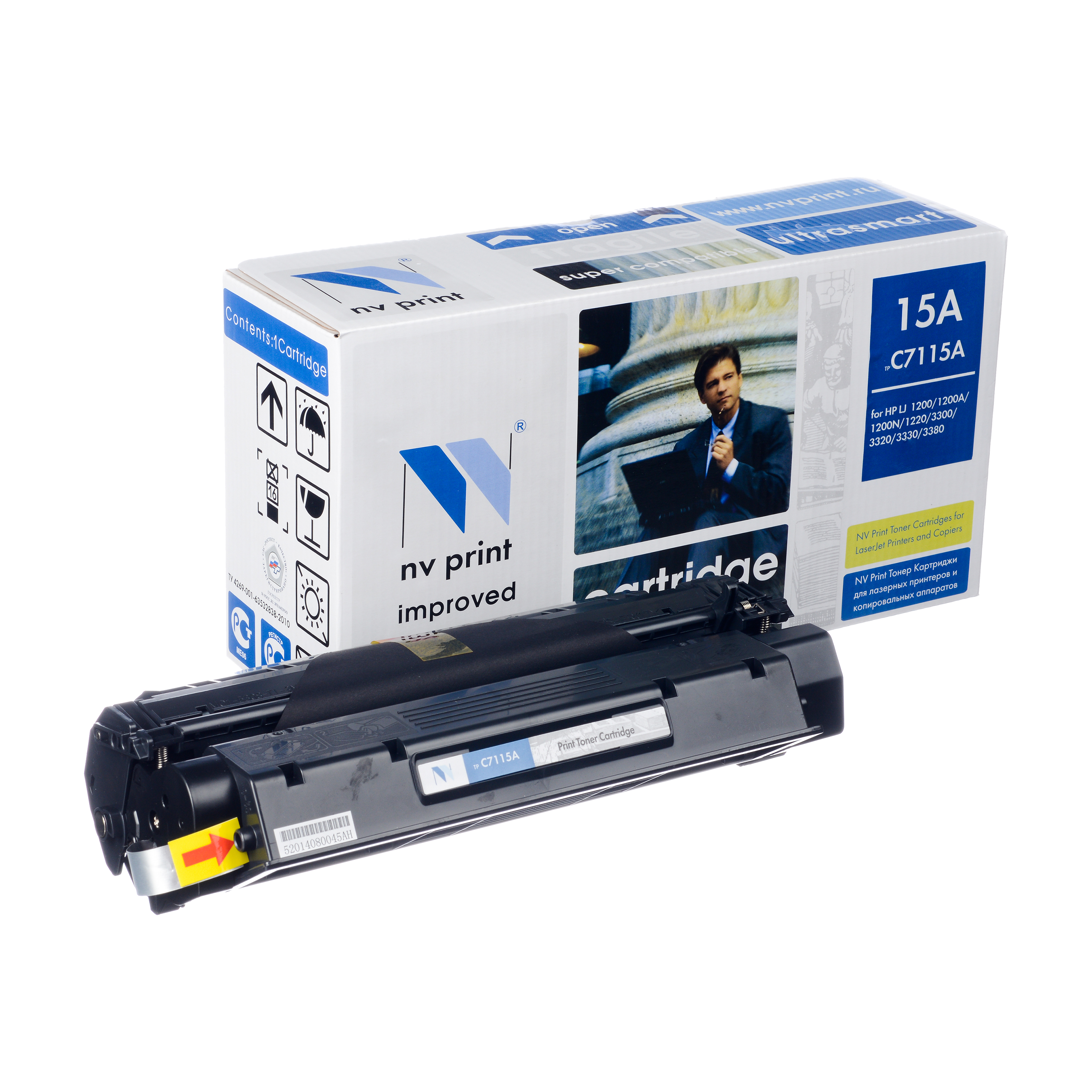 Картридж NVP совместимый HP C7115A/2624A/2613A  UNIV для LJ 1000/1200/1150/1300 (2500k)