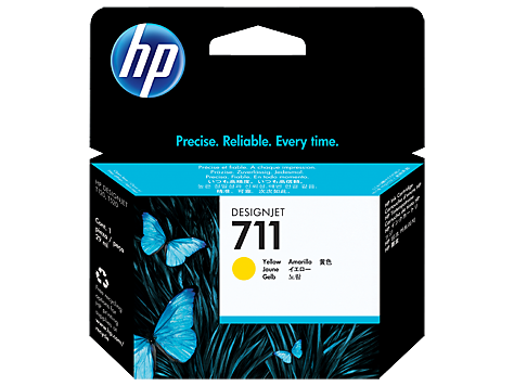 Чернильный картридж HP 711 Yellow (желтый, 29 мл.)