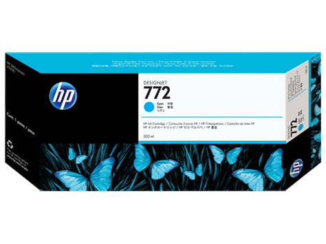 Чернильный картридж HP № 772 DesignJet Z5200, голубой, 300 мл