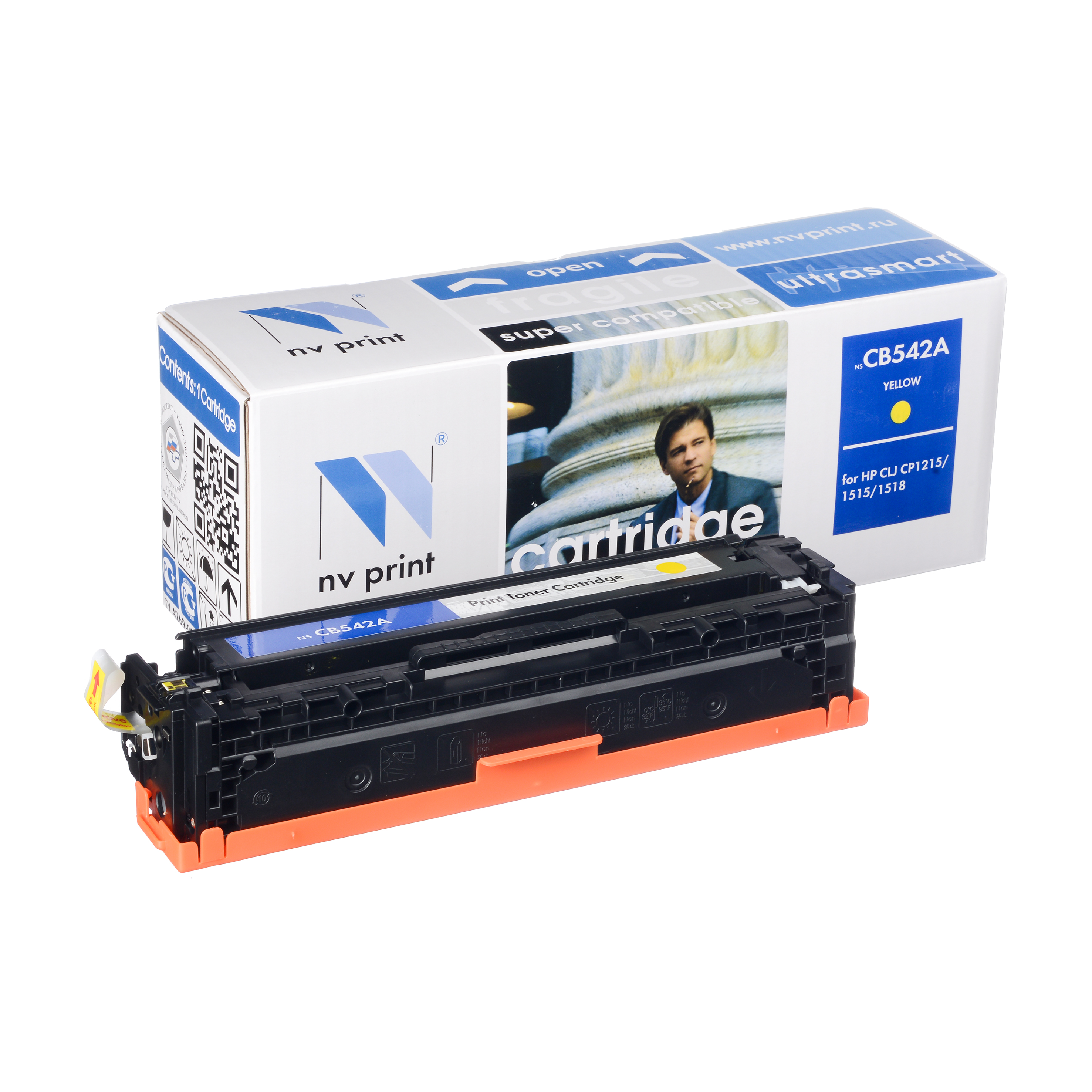 Картридж NVP совместимый HP CB542A/CRG716 Yellow для  LJ Color CP1215/1515/1518/  (1400k)