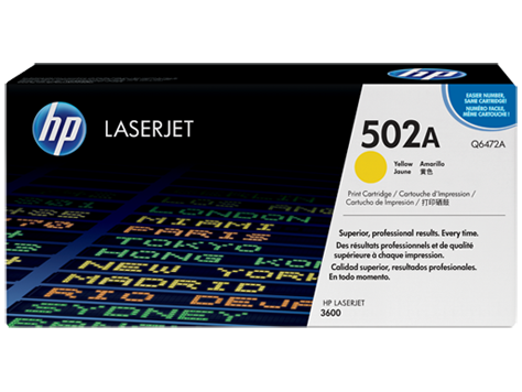 Тонер-картридж HP 472A, Color LJ 3600/3800 Yellow