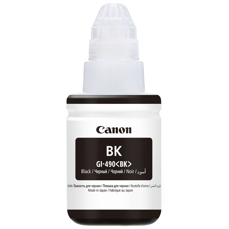 Чернила Canon GI-490 BK Black (черный) для PIXMA G1400/2400/3400