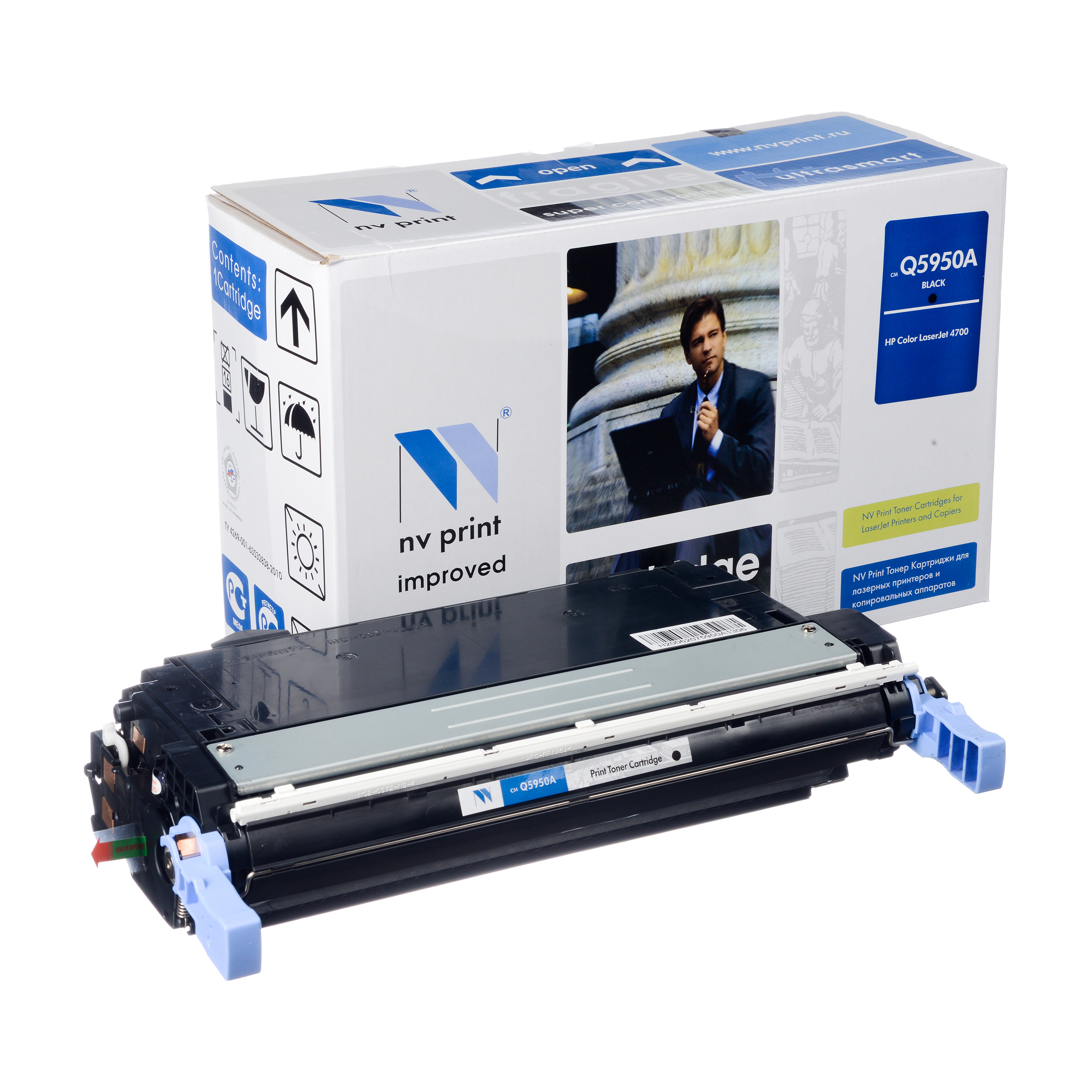 Картридж NVP совместимый HP Q5950A Black для LJ Color 4700 (11000k)