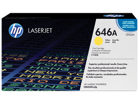 Тонер-картридж желтый HP Color LaserJet CM4540 MFP, 12500стр.