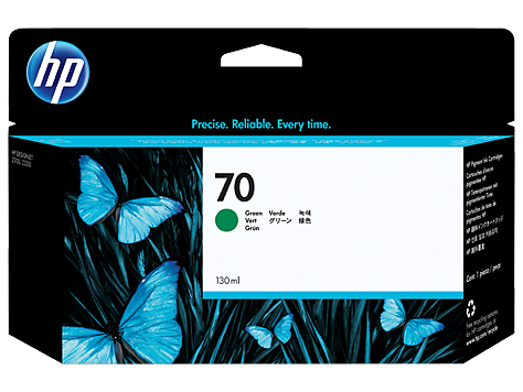 Чернильный картридж HP No. 70 Green, Designjet Z3100, 130ml
