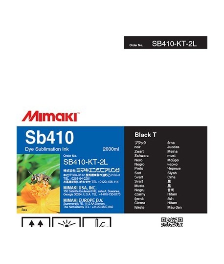 Текстильные чернила Mimaki SB410-KT-2L-1, Black, 2000ml